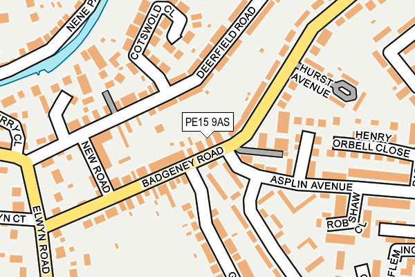 PE15 9AS map - OS OpenMap – Local (Ordnance Survey)