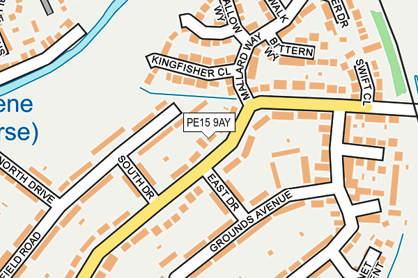 PE15 9AY map - OS OpenMap – Local (Ordnance Survey)