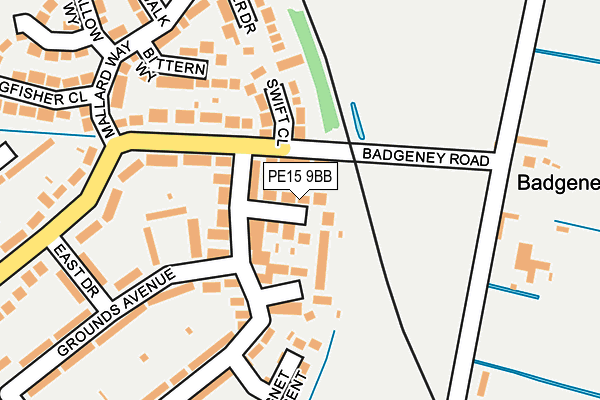 PE15 9BB map - OS OpenMap – Local (Ordnance Survey)