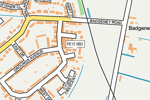 PE15 9BD map - OS OpenMap – Local (Ordnance Survey)