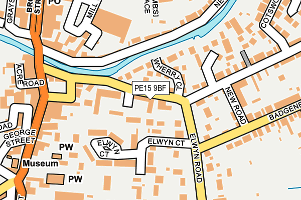 PE15 9BF map - OS OpenMap – Local (Ordnance Survey)