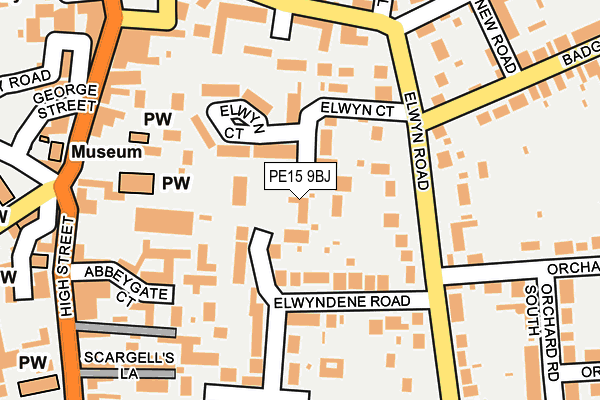 PE15 9BJ map - OS OpenMap – Local (Ordnance Survey)