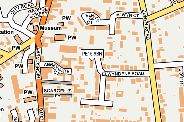 PE15 9BN map - OS OpenMap – Local (Ordnance Survey)