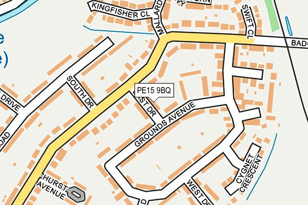 PE15 9BQ map - OS OpenMap – Local (Ordnance Survey)