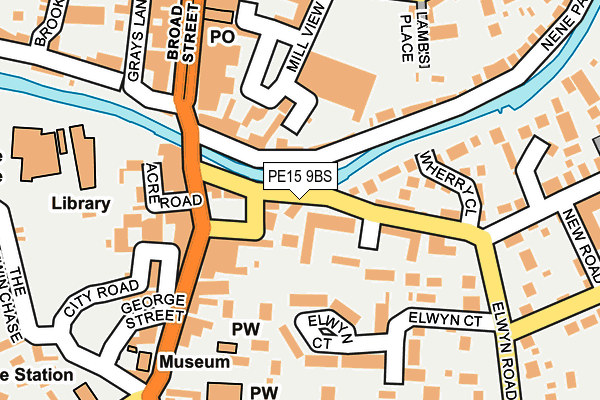 PE15 9BS map - OS OpenMap – Local (Ordnance Survey)