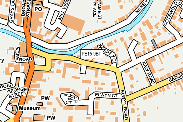 PE15 9BT map - OS OpenMap – Local (Ordnance Survey)
