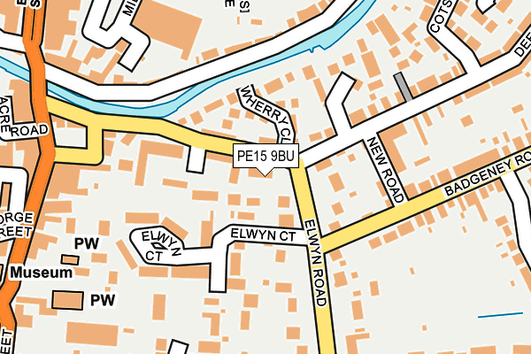 PE15 9BU map - OS OpenMap – Local (Ordnance Survey)