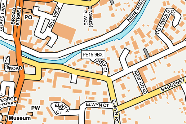 PE15 9BX map - OS OpenMap – Local (Ordnance Survey)