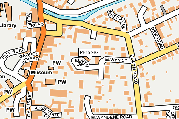 PE15 9BZ map - OS OpenMap – Local (Ordnance Survey)