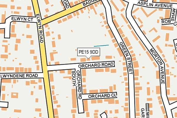 PE15 9DD map - OS OpenMap – Local (Ordnance Survey)