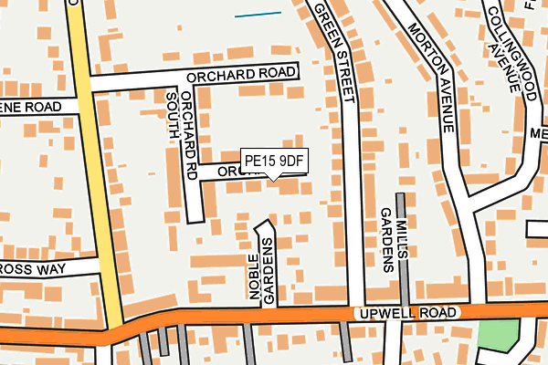 PE15 9DF map - OS OpenMap – Local (Ordnance Survey)