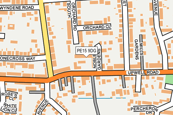 PE15 9DG map - OS OpenMap – Local (Ordnance Survey)