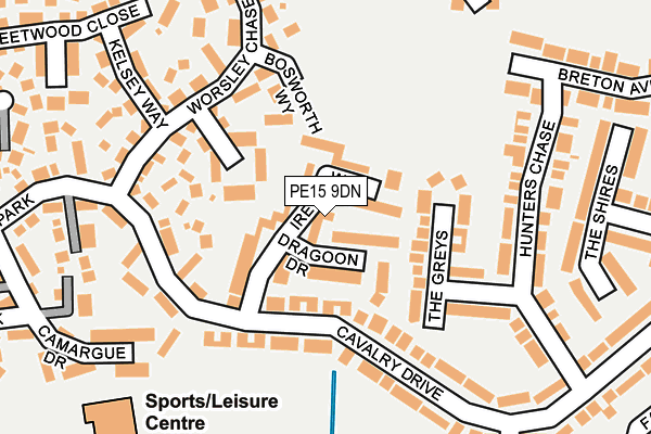 PE15 9DN map - OS OpenMap – Local (Ordnance Survey)