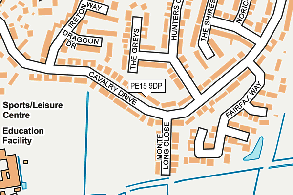 PE15 9DP map - OS OpenMap – Local (Ordnance Survey)