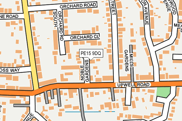 PE15 9DQ map - OS OpenMap – Local (Ordnance Survey)