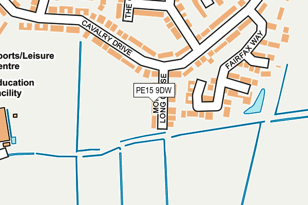 PE15 9DW map - OS OpenMap – Local (Ordnance Survey)