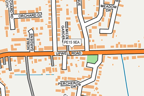 PE15 9EA map - OS OpenMap – Local (Ordnance Survey)