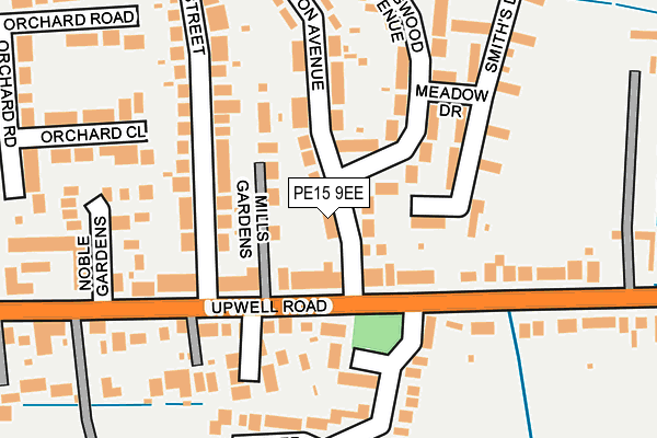 PE15 9EE map - OS OpenMap – Local (Ordnance Survey)