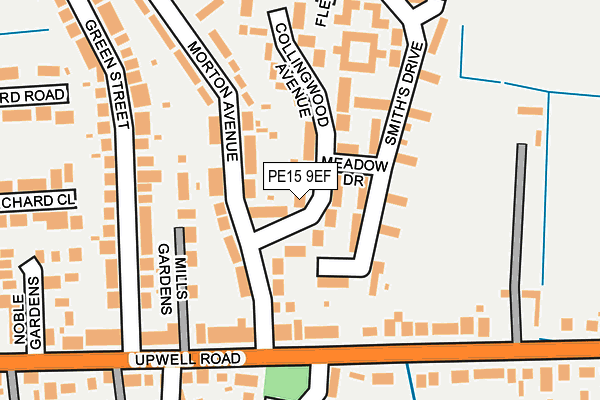 PE15 9EF map - OS OpenMap – Local (Ordnance Survey)