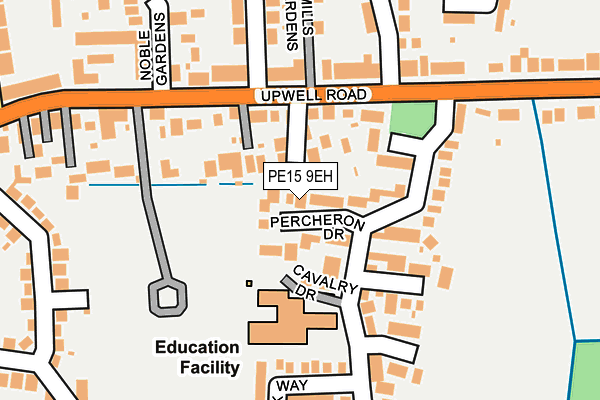 PE15 9EH map - OS OpenMap – Local (Ordnance Survey)