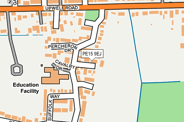PE15 9EJ map - OS OpenMap – Local (Ordnance Survey)