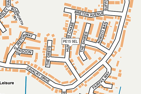 PE15 9EL map - OS OpenMap – Local (Ordnance Survey)