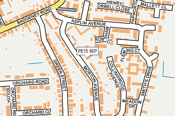 PE15 9EP map - OS OpenMap – Local (Ordnance Survey)