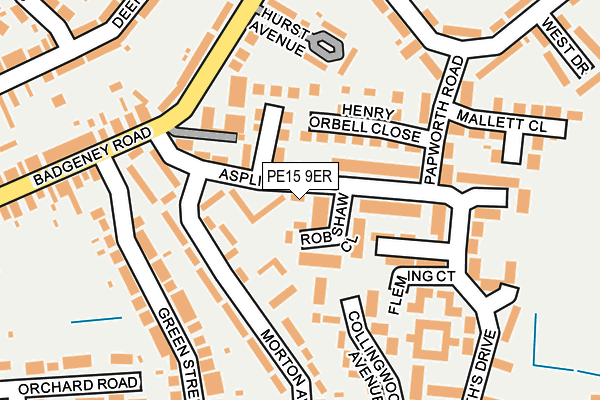 PE15 9ER map - OS OpenMap – Local (Ordnance Survey)