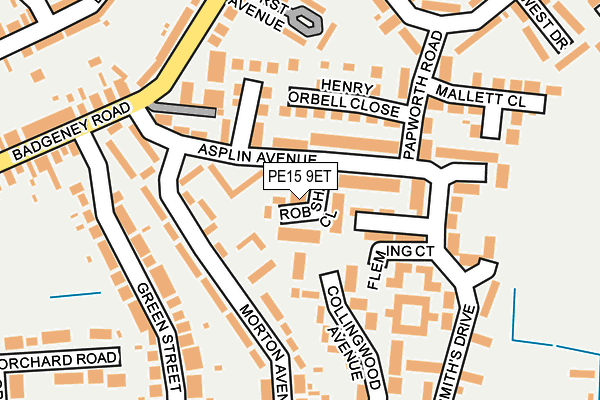 PE15 9ET map - OS OpenMap – Local (Ordnance Survey)