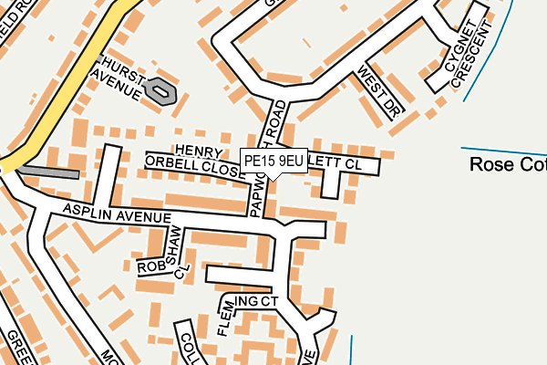 PE15 9EU map - OS OpenMap – Local (Ordnance Survey)