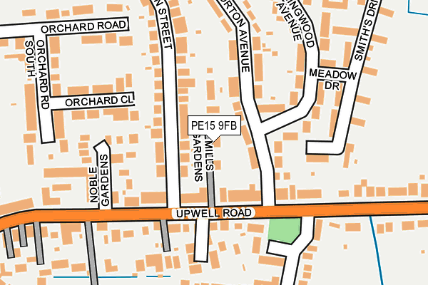 PE15 9FB map - OS OpenMap – Local (Ordnance Survey)