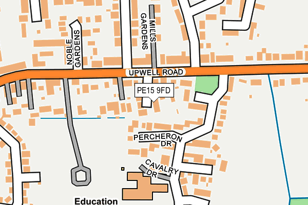 PE15 9FD map - OS OpenMap – Local (Ordnance Survey)