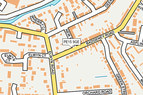 PE15 9GE map - OS OpenMap – Local (Ordnance Survey)