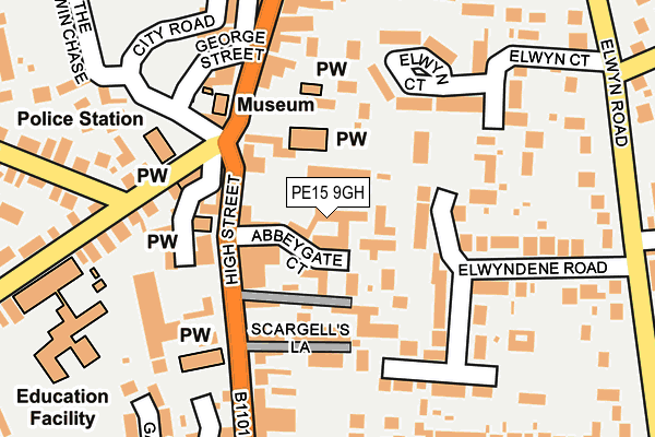 PE15 9GH map - OS OpenMap – Local (Ordnance Survey)