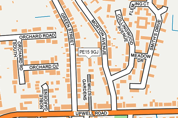 PE15 9GJ map - OS OpenMap – Local (Ordnance Survey)