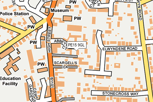 PE15 9GL map - OS OpenMap – Local (Ordnance Survey)