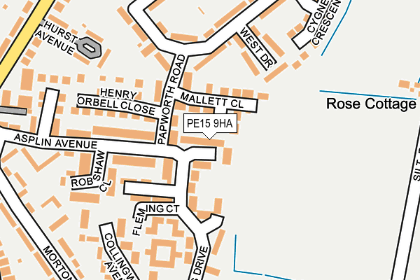 PE15 9HA map - OS OpenMap – Local (Ordnance Survey)