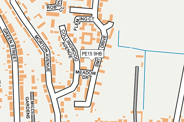 PE15 9HB map - OS OpenMap – Local (Ordnance Survey)