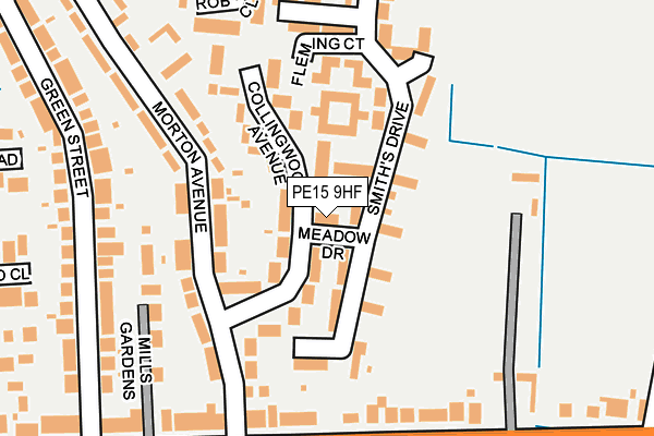 PE15 9HF map - OS OpenMap – Local (Ordnance Survey)
