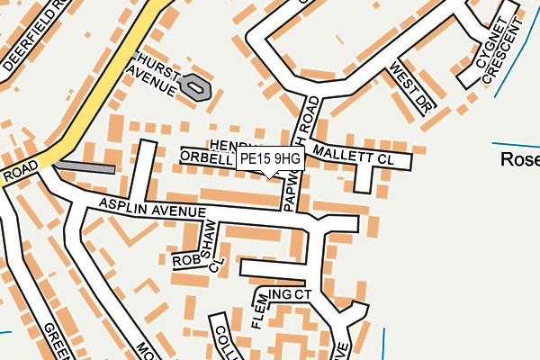 PE15 9HG map - OS OpenMap – Local (Ordnance Survey)