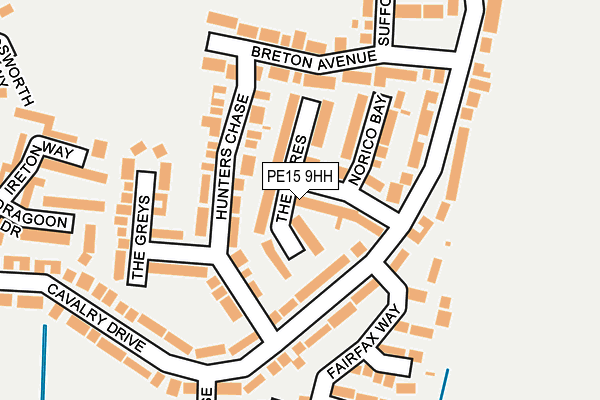 PE15 9HH map - OS OpenMap – Local (Ordnance Survey)