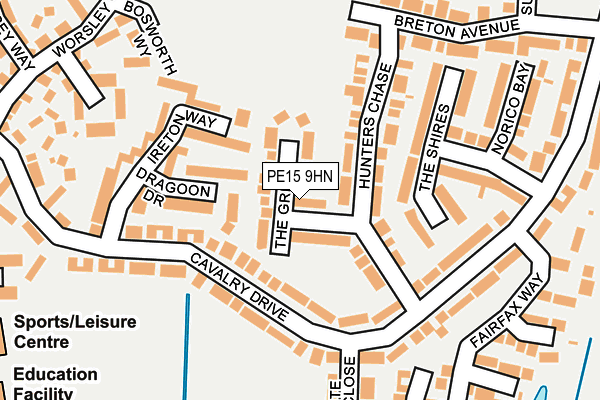 PE15 9HN map - OS OpenMap – Local (Ordnance Survey)