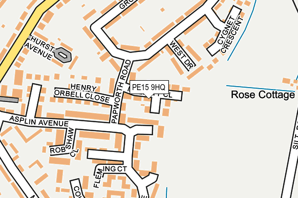 PE15 9HQ map - OS OpenMap – Local (Ordnance Survey)