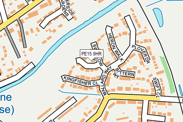 PE15 9HR map - OS OpenMap – Local (Ordnance Survey)
