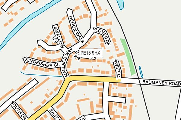 PE15 9HX map - OS OpenMap – Local (Ordnance Survey)