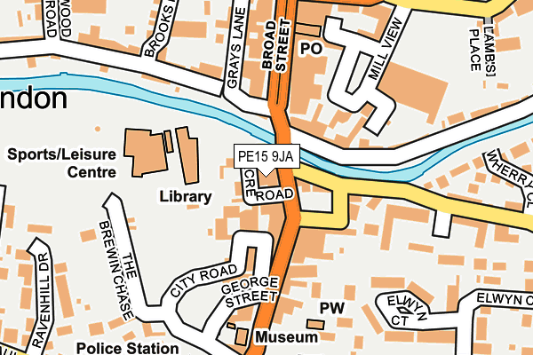 Map of THE RED LION (MARCH) LIMITED at local scale