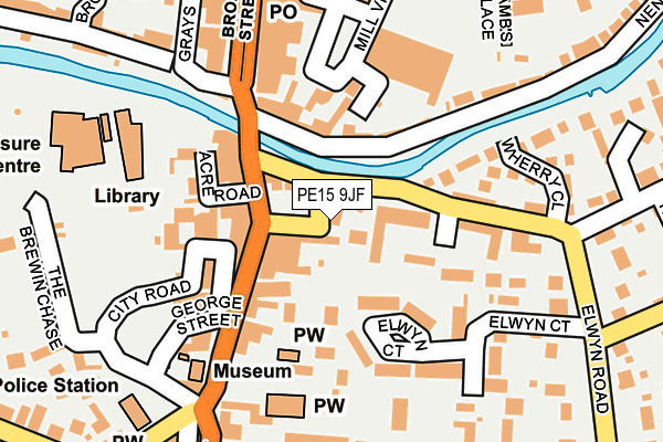 PE15 9JF map - OS OpenMap – Local (Ordnance Survey)