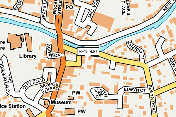 PE15 9JG map - OS OpenMap – Local (Ordnance Survey)