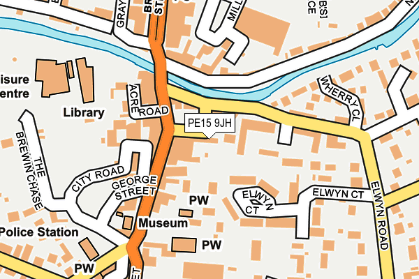 PE15 9JH map - OS OpenMap – Local (Ordnance Survey)