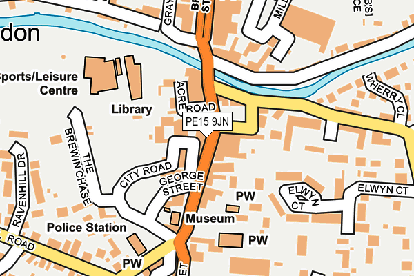 PE15 9JN map - OS OpenMap – Local (Ordnance Survey)